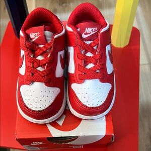 Nike Kids Sneakers in Red and White